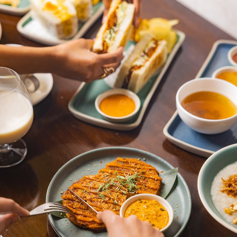 Food photography — brunch spread