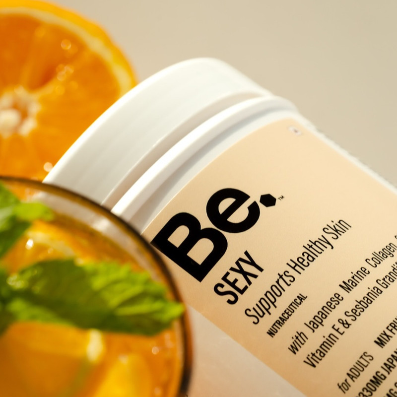 Product photography — Be. supplement close up